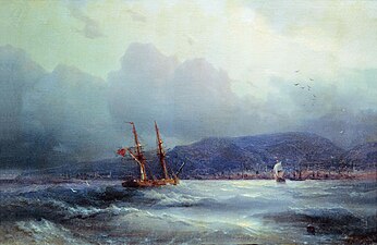 Trabzon vanaf zee Ivan Aivazovski, 1856