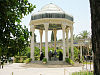 The current pavilion over Hafez's tomb