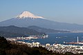 日本平から見た富士山と清水港