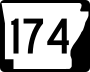 Highway 174 marker