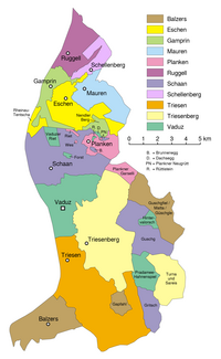 Divisiuns administrativas dal Liechtenstein