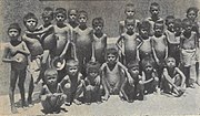 A picture of orphans who survived the Bengal famine of 1943