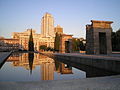 * Nomination Temple of Debod with Madrid Tower in the background, Madrid, Spain. --Calandrella 15:30, 26 June 2012 (UTC) * Decline Sorry, but picture is blury and noisy, also a lot of CA. --Sfu 11:49, 27 June 2012 (UTC)