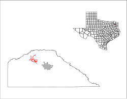 Location of Rocky Mound, Texas