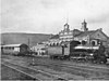 A Baldwin-built 4-6-0 and a passenger train at Haifa station in 1931