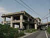 Disused Narita Shinkansen viaduct in Tsuchiya, Narita