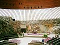 English: Temppeliaukio Church, inside Suomi: Temppeliaukion kirkko sisältä