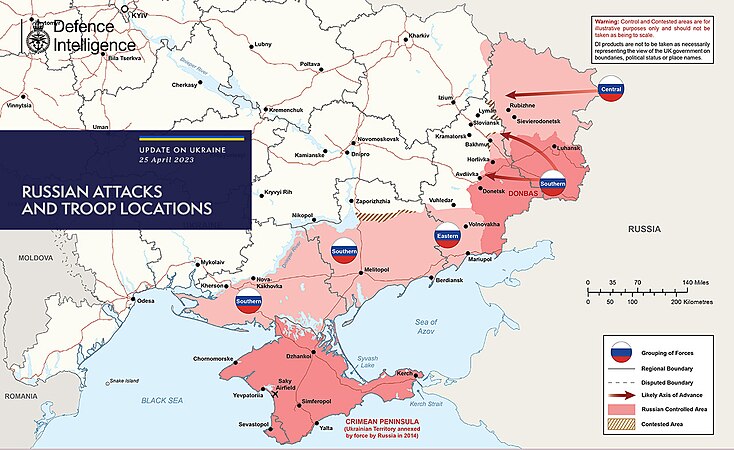 Situation au 25 avril 2023