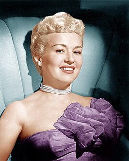 Betty Grable in de jaren 50