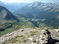 La vallée depuis le Pizzo Uccello