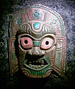 Asian mask made of wood