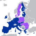 Image 38Cyprus is part of a monetary union, the eurozone (dark blue) and of the EU single market. (from Cyprus)