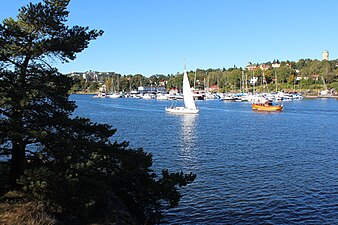 Vy över inloppet till Stocksundet