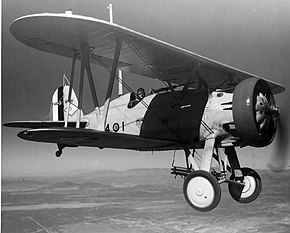 飛行するF4B-3 8891号機(製造番号 1595) (1931年撮影)