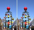 Water bucket fountain, Cuba St, Wellington