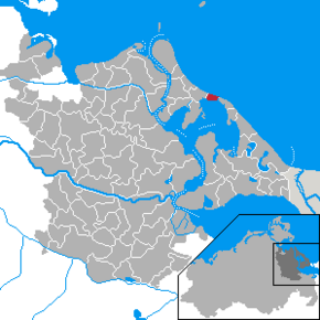 Poziția Zempin pe harta districtului Ostvorpommern