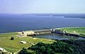 The Walter F. George lock and dam which creates Lake Eufaula.