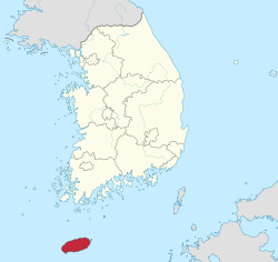 Lokasyon ng Lalawigan ng Jeju