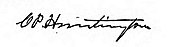 signature de Collis Potter Huntington