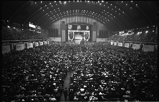 Convention floor, day 1