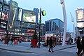 Dundas Square on Saturday Evening, 12 April.