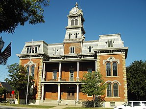 Medina County Courthouse in Medina, gelistet im NRHP mit der Nr. 70000507[1]