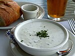 New England clam chowder