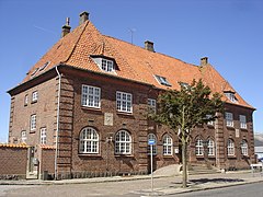 The old railway station in Rudkøbing.