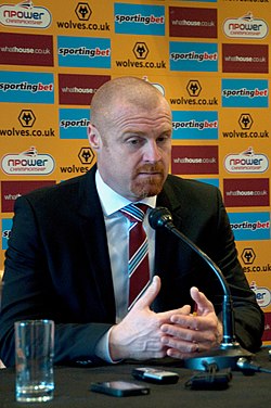 Sean Dyche a Burnley edzőjeként 2013-ban