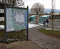 Informationstafel zur Festung Rinteln nahe der früheren Bastion Hedwig