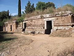 Tombes de la nécropole de Banditaccia.