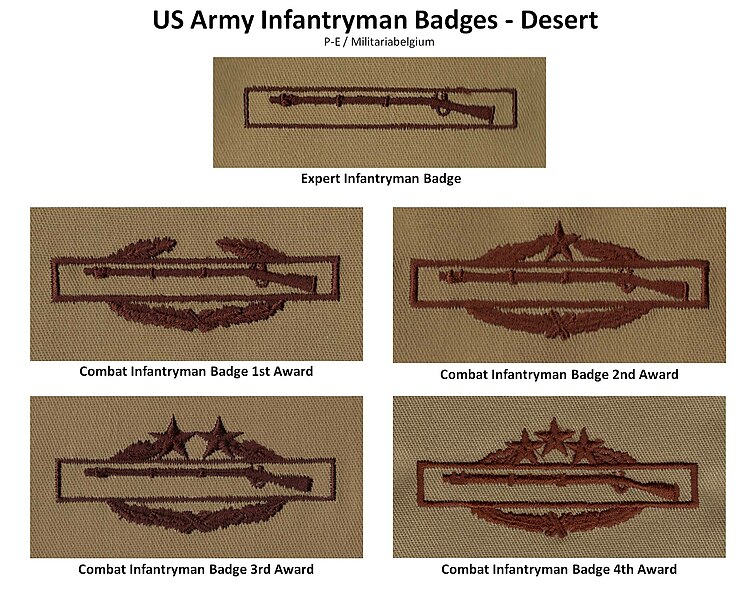 File:Infantryman Badges desert.jpg