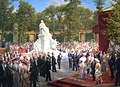 The Unveiling of the Memorial to Richard Wagner in Berlin, 1908, featuring Berlin´s upper class (plus Gustav Eberlein plus Adolph von Menzel), Berlinische Galerie