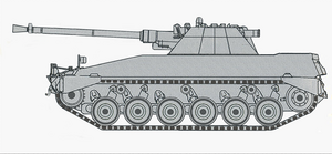 Танк підтримки Begleitpanzer 57 AIFSV