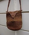 A shoulder bag made of baobab tree fibres, Zimbabwe, 1995