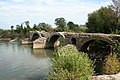 Pont romà a Saint-Thibéry per on passava la Via Domiciana.