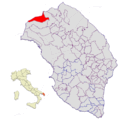 Collocatio finium municipii in Provincia Lupiensi.