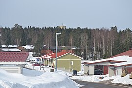 Kaakkolammen 2000-luvulla rakennettuja taloja.