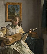 guitar player by Johannes Vermeer