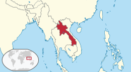 Mapa Laos