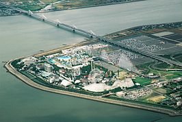 Nagashima Spa Land vanuit de lucht