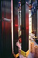 Image 57Nuclear fuel assemblies being inspected before entering a pressurized water reactor in the United States (from Nuclear power)