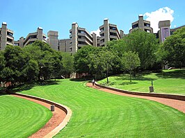 De hoofdcampus van de Randse Afrikaanse Universiteit en thans Kingway Campus van de Universiteit van Johannesburg