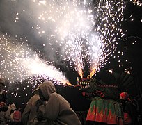 El Drac de Gràcia al Correfoc de la Mercè de Barcelona