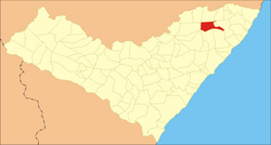 Location of Joaquim Gomes in Alagoas