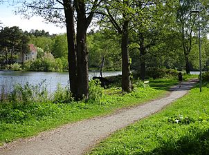 Promenadväg vid Långsjön