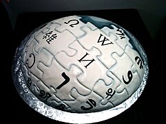 Gâteau des 10 ans de Wikipédia.