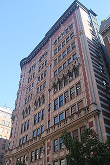 The building's south and east facades as viewed from 66th Street