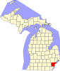 Localização do Condado de Wayne (Michigan)