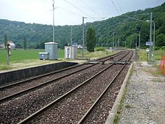 Gare de Torpes-Boussières direction Mouchard